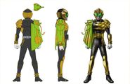 Kamen Rider Beast Chameleo Mantle concept art