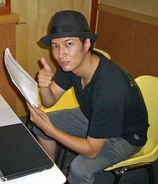 Amano recording for Kamen Rider Battride War