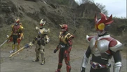 Kiva Emperor Form, Blade King Form, Armed Hibiki, & Agito Shining Form