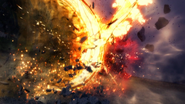 Fushicho Musou Giri (Version 1) (Step 4: Slash with Phoenix flying behind it)