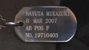 Nayuta Mikazuki’s Dog Tag