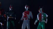 Black RX, X, V3 (Super Hero Taisen Z)