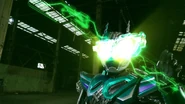 Brain summons Brain Megane Blade from his visor