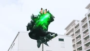 Bujin Sword Victory (Red Eyes) (Step 2: Foot glowing green)