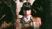 Niramu dressed as a shogun during the Jyamato Grand Prix.