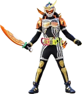 Ex-Aid Gaim Gamer Level 2 wielding the Daidaimaru