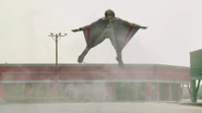 Kamen Rider 4's Gliding Wingsuit