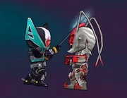 Kamen Rider Lance using Impact Stab against Albino Joker