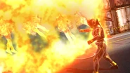 Kuuga Ultimate flamethrower.jpg (66 KB) Kuuga Ultimate Form channeling flames from his hand.