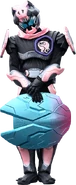 Kamen Rider Vice Rex Genome Wielding Barid Shield