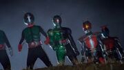 Nigo, Double, Den-O, Kabuto (Super Hero Taisen Z)