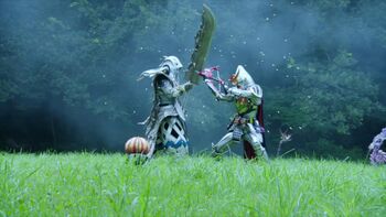 Gaim and Rosyuo FIGHT