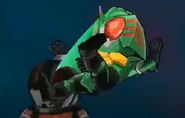 Kamen Rider Amazon using Violent Break