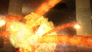 Volcanic Attack (Rider Kick) (Step 7: Explosion)