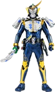 Gaim Orange Arms (Memory Loss) wielding the Daidaimaru