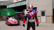 The Monster giving Drive Type Speed Monster his Handle-Ken