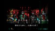Kamen Rider Agito, Kamen Rider Ichigo, Kamen Rider Black and Kamen Rider V3 in Kamen Rider Seigi no Keifu.jpg