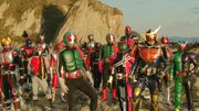 Kamen Rider Taisen Ending Scene