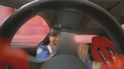 Kiriko at the wheel