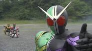 Double appears before Decade and Kuuga.