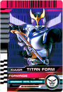 KRDCD-FormRide Kuuga Titan Form Rider Card