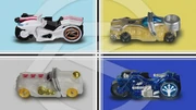 Kamen Rider Drive's 2 Shift Cars and Kamen Rider Mach's 2 Signal Bikes