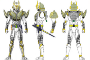 Kamen Rider Zangetsu Melon Arms Concept Art