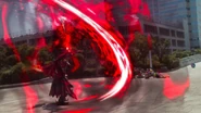 Gamedeus Machina's red energy slash