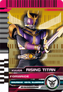KRDCD-FormRide Kuuga Rising Titan Rider Card
