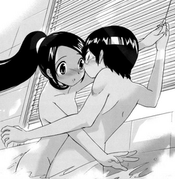 Keima and Elsie in the tub