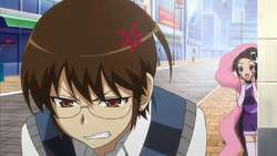 Keima is angry at Elsie