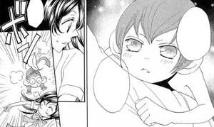 Mamoru advierte a Nanami que algo no anda bien con el huevo de Kayako.