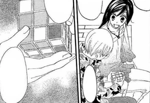 Nanami hablando con Kotarou.