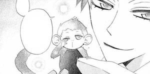 Otohiko diciendo a Nanami que use a su Shikigami como talismán.