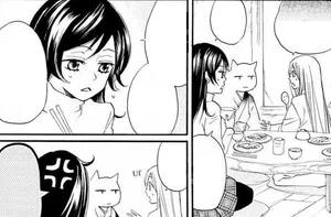 Suirou ignora olímpicamente a Nanami, aparentemente sin razón.