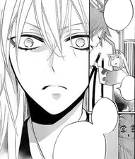 Tomoe impresionado al saber que su secreto salió a la luz.