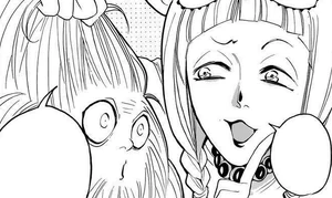 Kirakaburi "burlando" a un guardia.