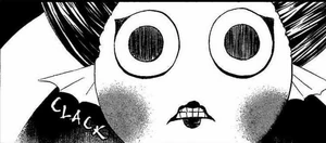 Himemiko expectante a lo que sucederá entre Tomoe y Aotake.