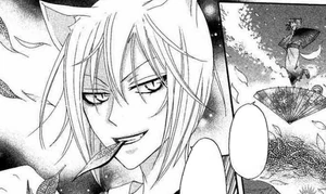 Tomoe pregunta a Kurama si es que en realidad él desea ser un Dios de la Tierra.