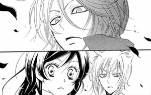 Kurama sorprendido por la camaradería demostrada por Nanami y Tomoe.