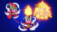 Screenshot Showing Turbomin, Chakkamin And Their Fusion