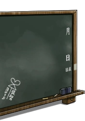 Classroom set blackboard