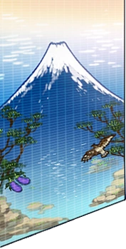 Mt.Fuji tile painting