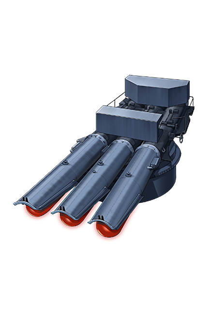 OnOFF　LADY'S MISSION 鶴見3等海尉　1/6 533mm Triple Torpedo Mount (Model 53-39) | KanColle Wiki