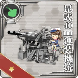 Bi Type 40mm Twin Autocannon Mount | KanColle Wiki | Fandom