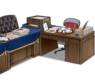 Secretary ship and admiral's desk Red full