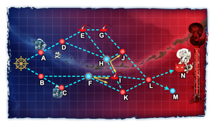 Map during the first phase at node N