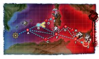 Map during the first HP phase at node J