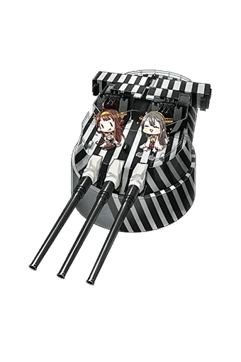 35.6cm Triple Gun Mount Kai (Dazzle Camouflage) | KanColle Wiki