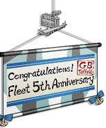 5th anniversary wall scroll